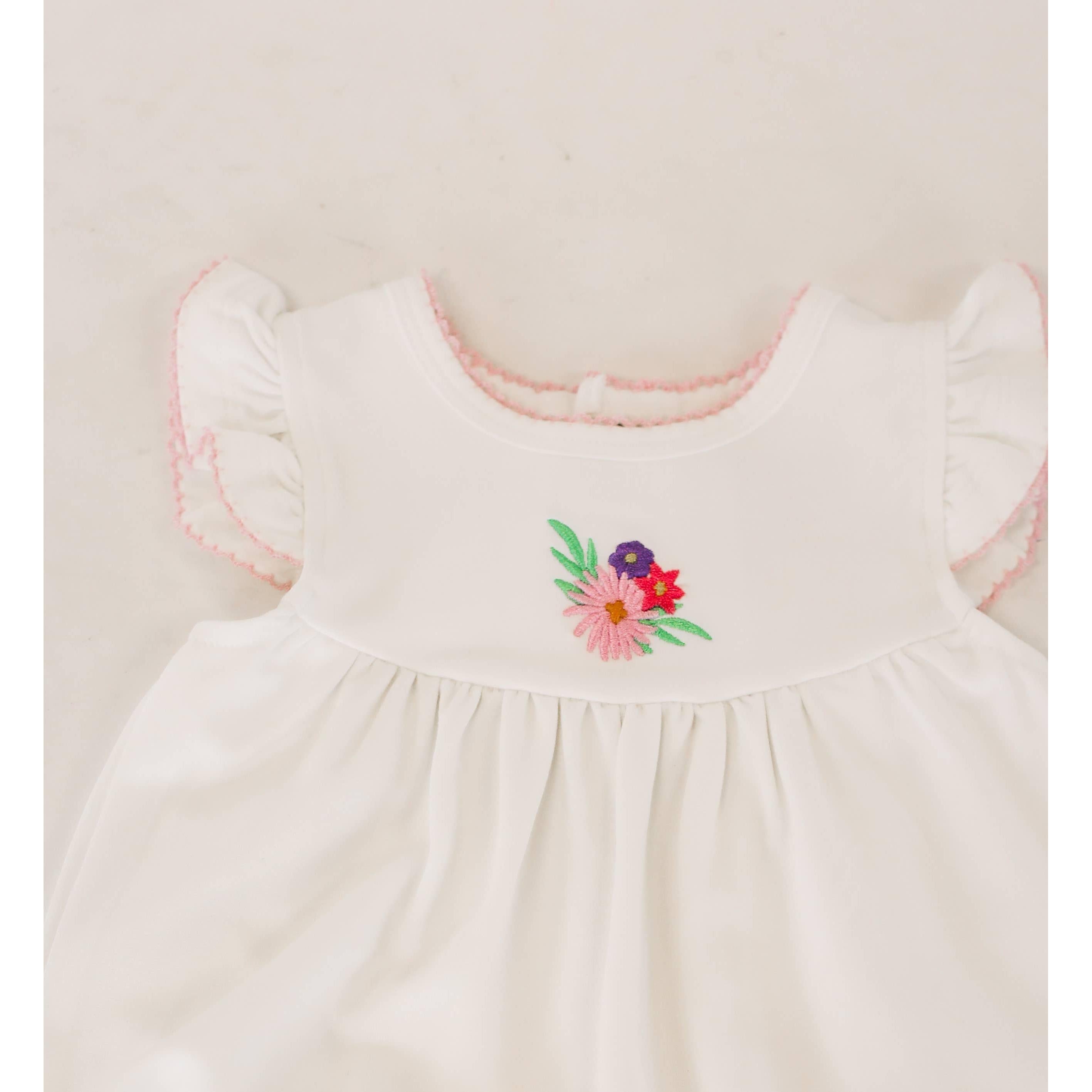 Pip Embroidered Flutter Bubble -Flower Fields