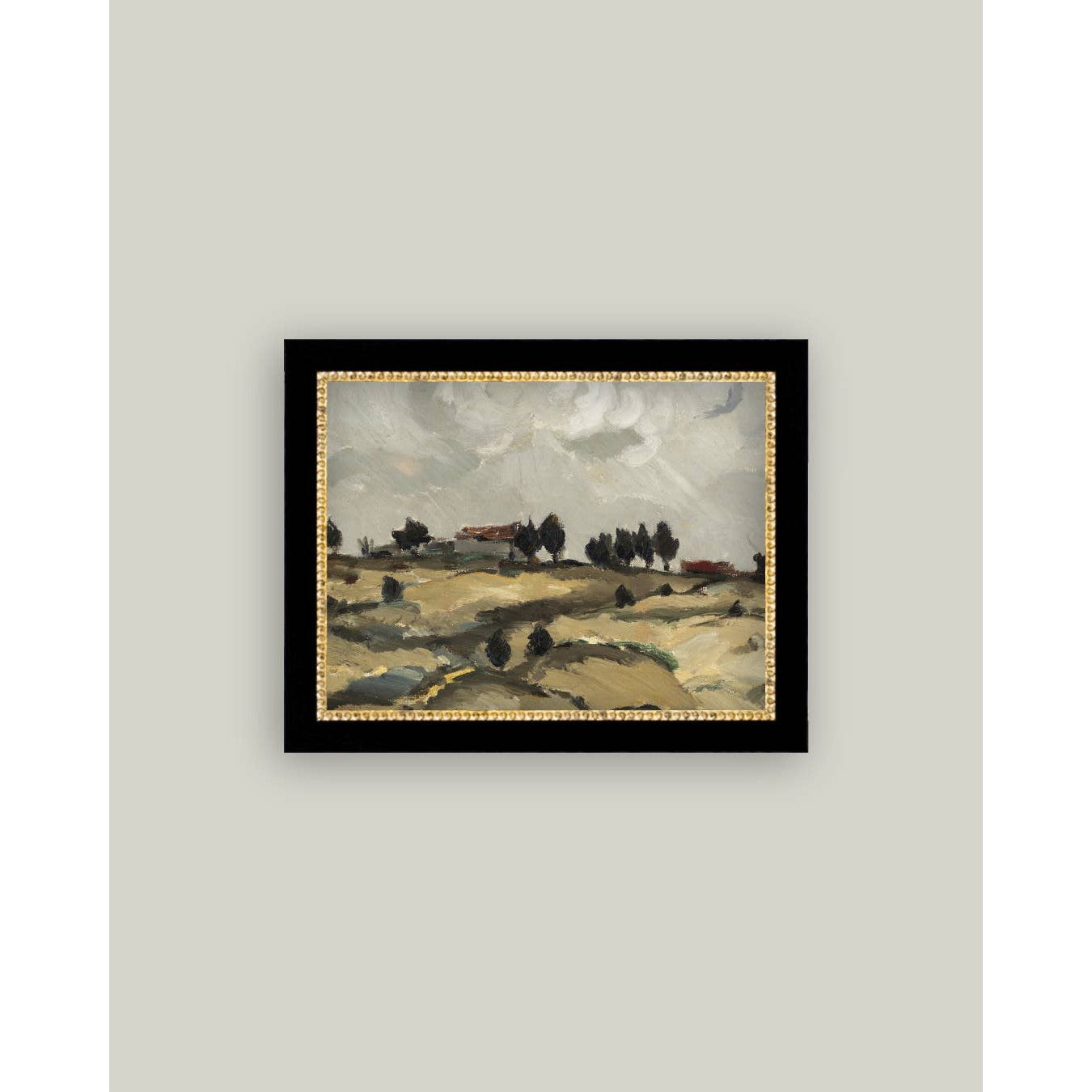 Hillside Home Framed Antique Art