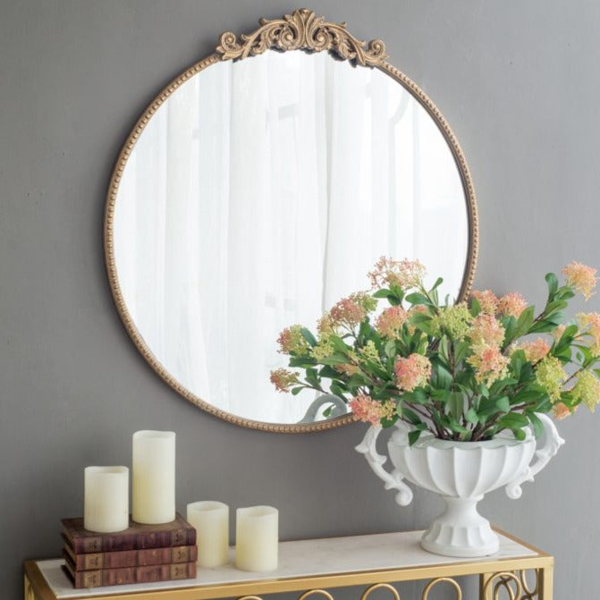 Dia Gold Mirror | Bridal Shower Sarah Smith & Tyler Merriman