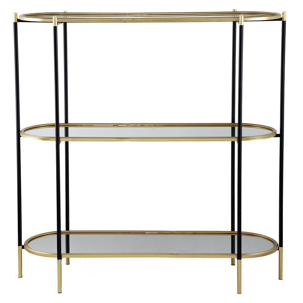 A&B Home 3-Tier Metal Console Table