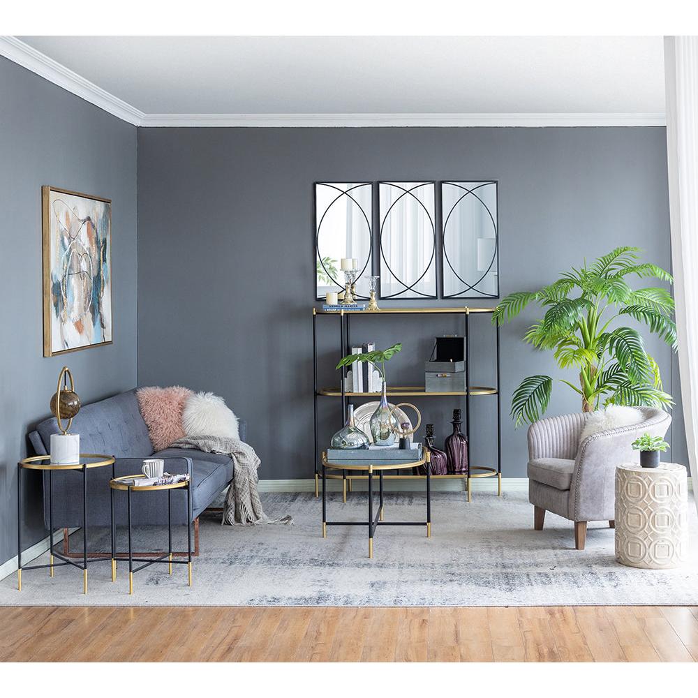 3-Tier Metal Console Table