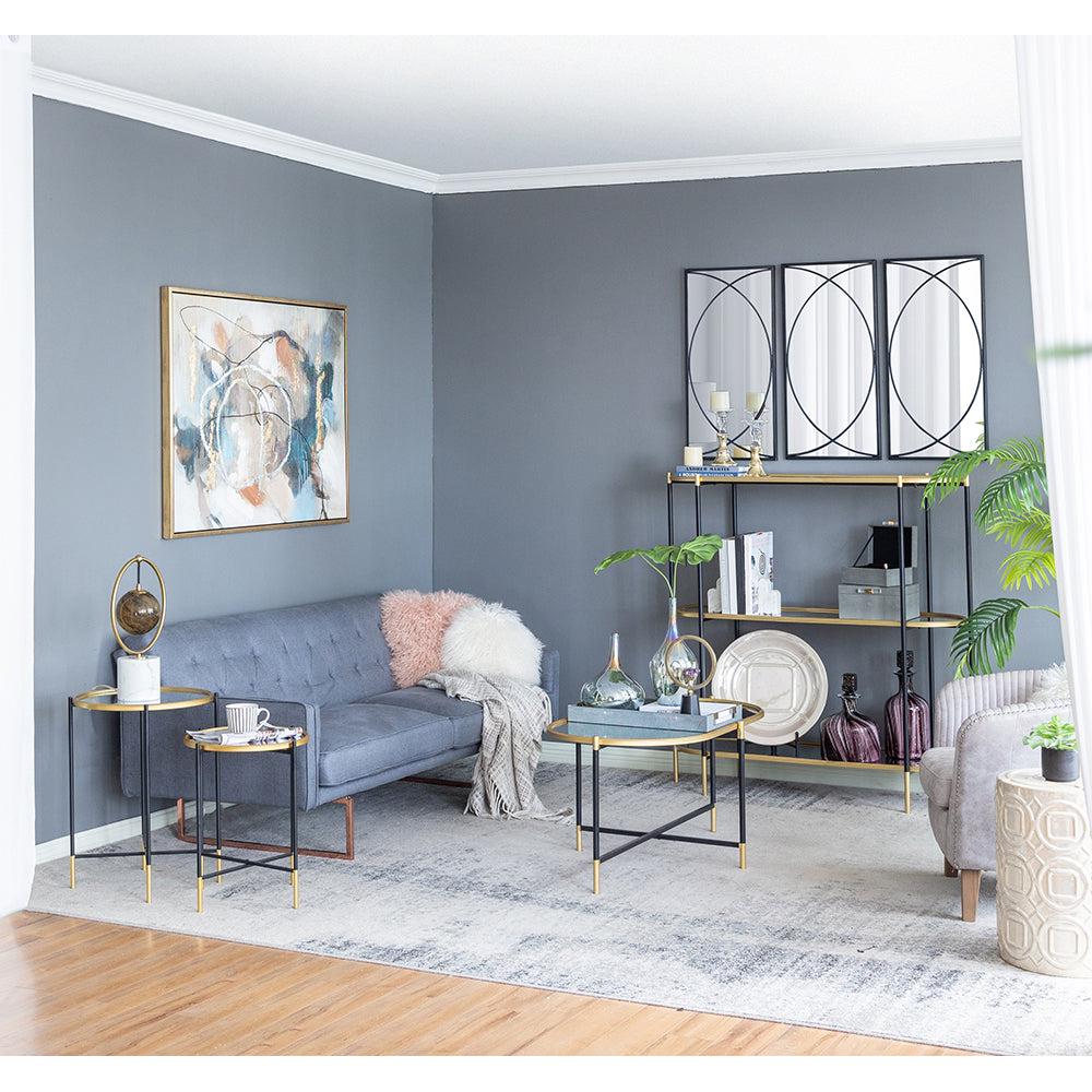 3-Tier Metal Console Table