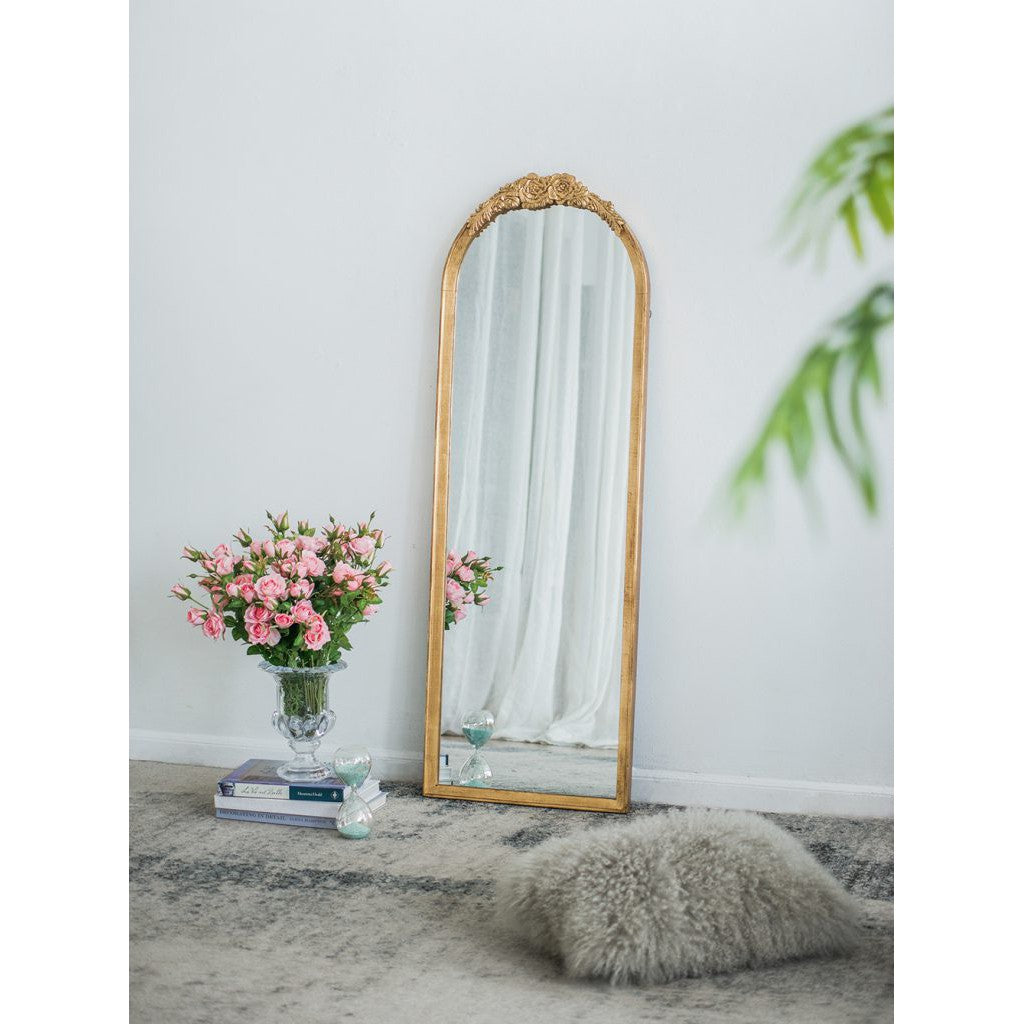 Wood Floor Mirror