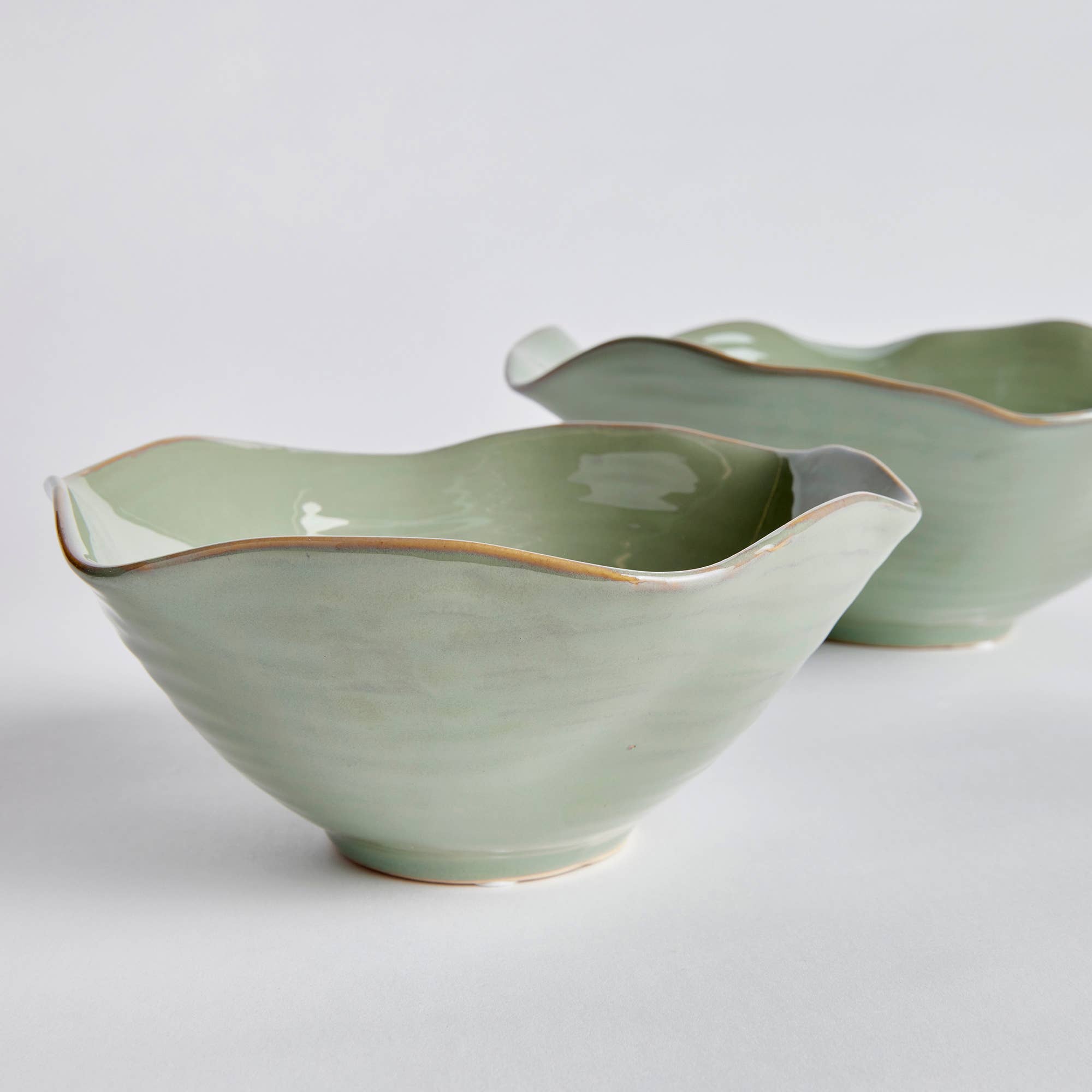 Rivo Decorative Bowls, Set of 2, Green