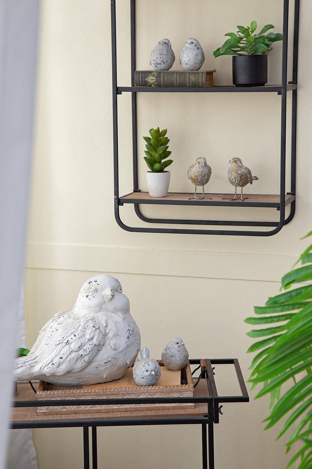 Resin Sparkly Snow Bird, Set of 4