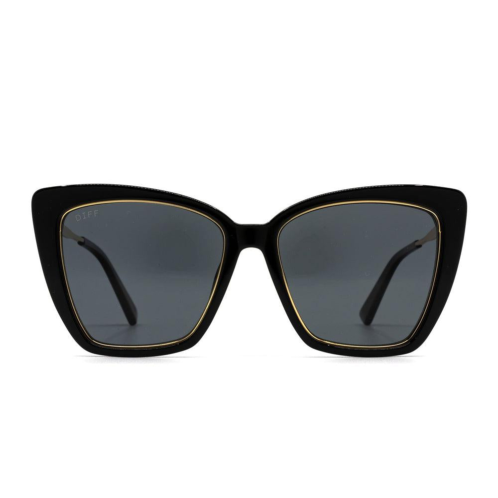 DIFF EYEWEAR Becky IV Amber Tortoise + Brown Gradient Polarized