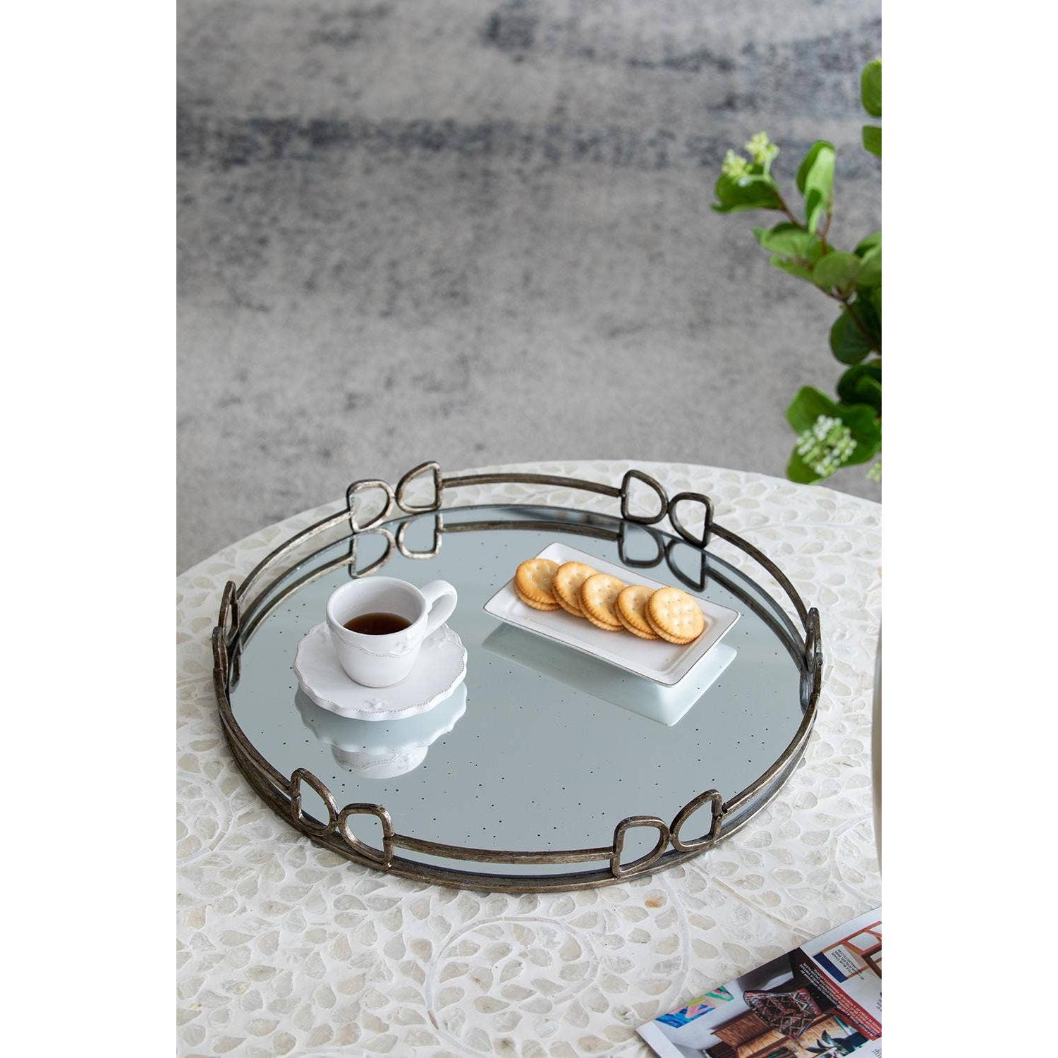 Round Mirror Tray - Large