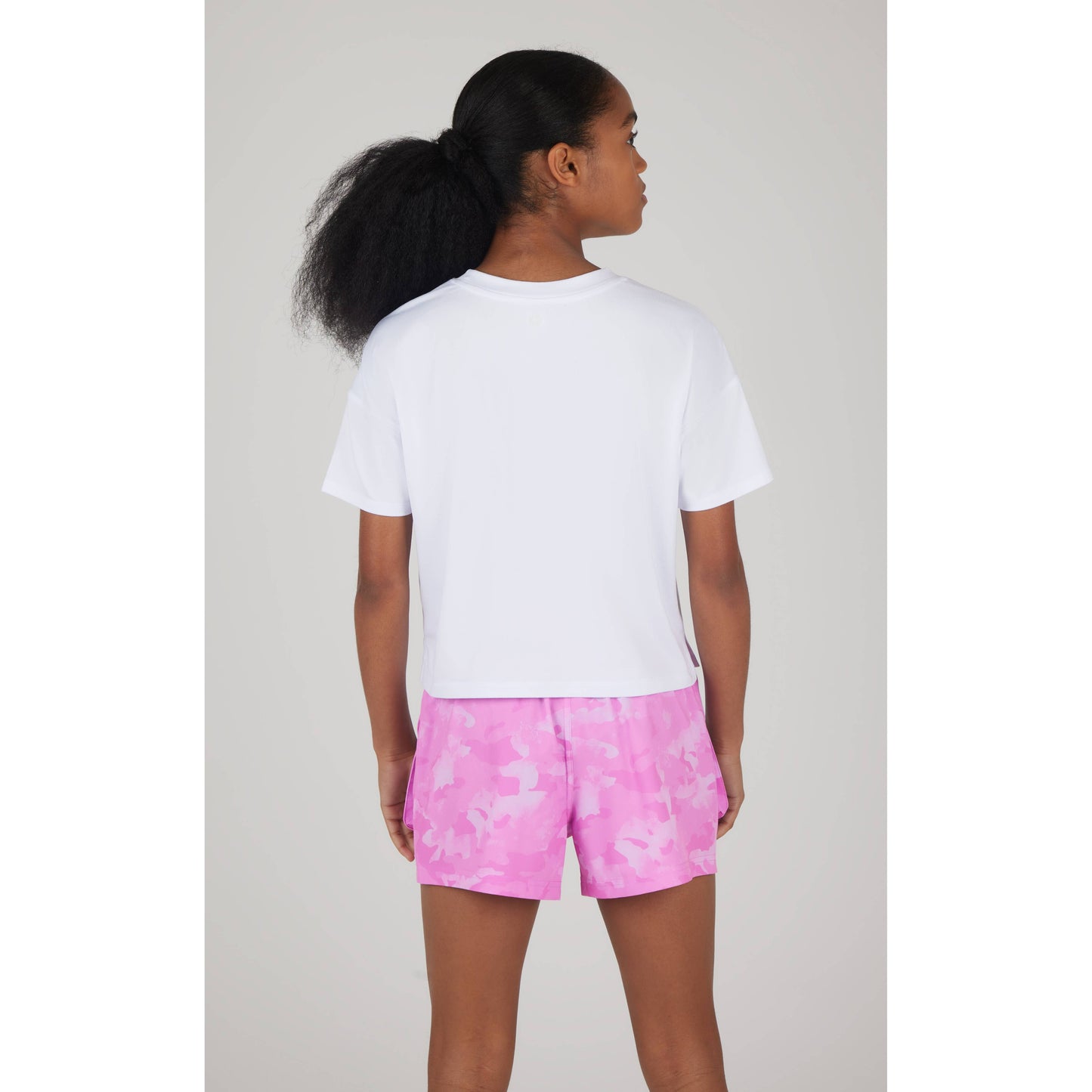 Girls T Shirt with Flap Pocket and Cargo Short Set