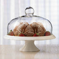 Bianco Pedestal Cake Plate and Dome 30cm