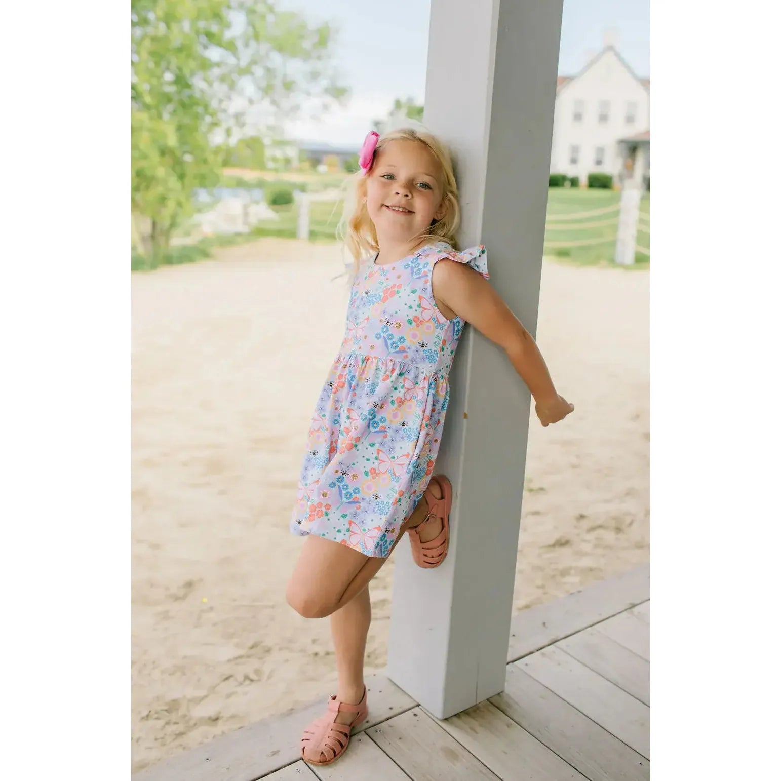 Ollie Jay Macie Romper in Butterfly Dream