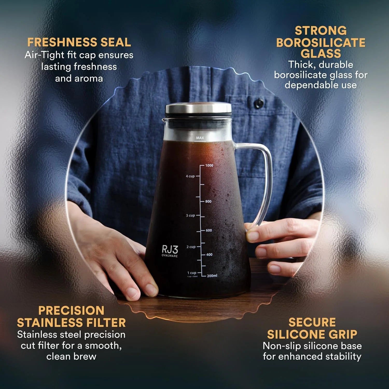 Airtight Cold Brew Iced Coffee Maker