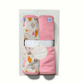 Goosies Cowgirl Toile Burp Cloth Set