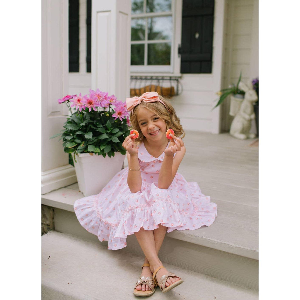 Lara Poplin Dress in Peach of my Heart