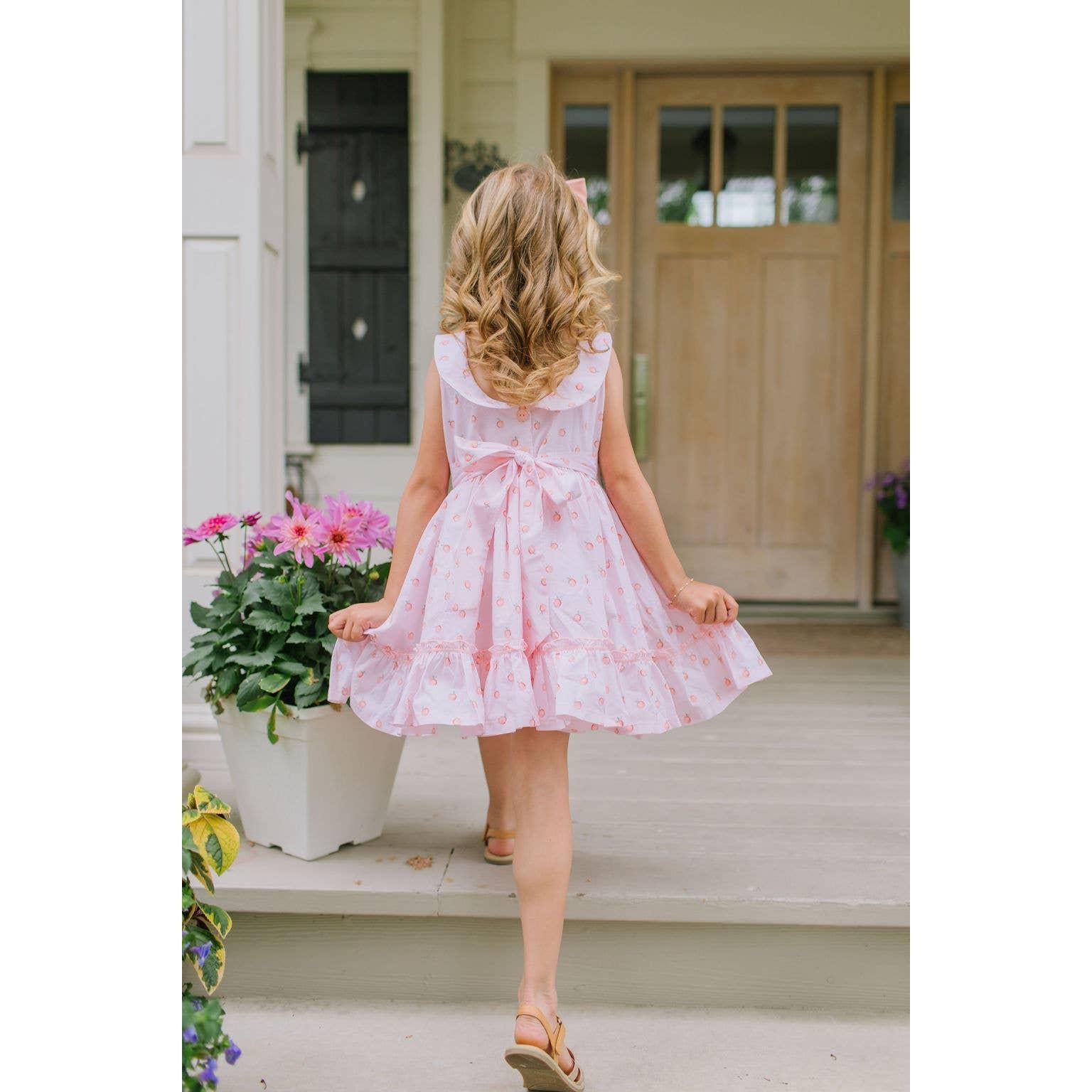 Lara Poplin Dress in Peach of my Heart