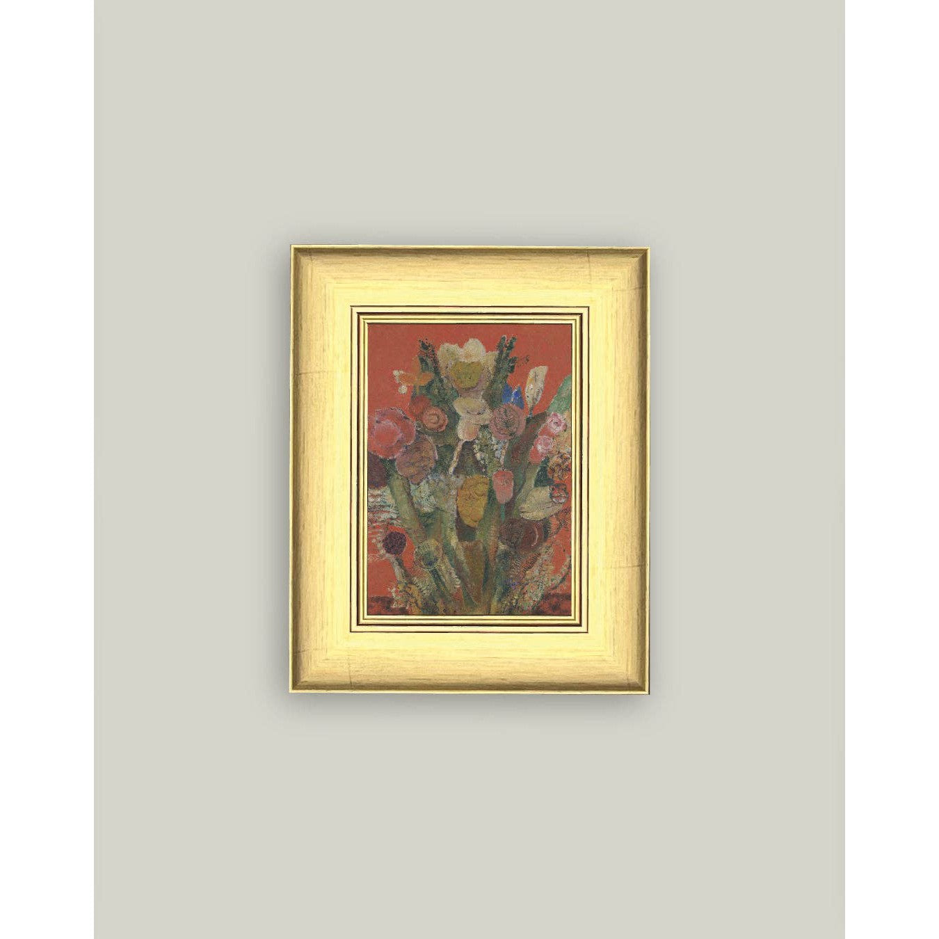 Eccentric Bouquet Framed Antique Art