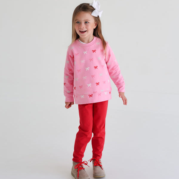 Cassidy Comfy Crewneck- Bitty Bows