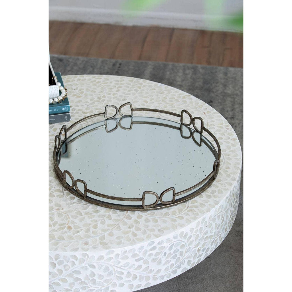 Round Mirror Tray - Large