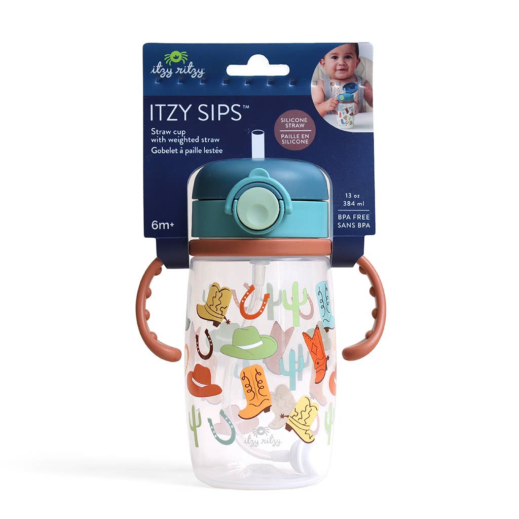 Itzy Sips Straw Cup, Giddy Up | Baby Shower Jayton Scarborough