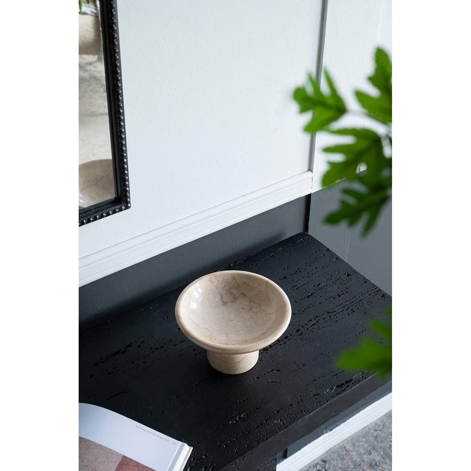 Marble Elegance Pedestal Bowl
