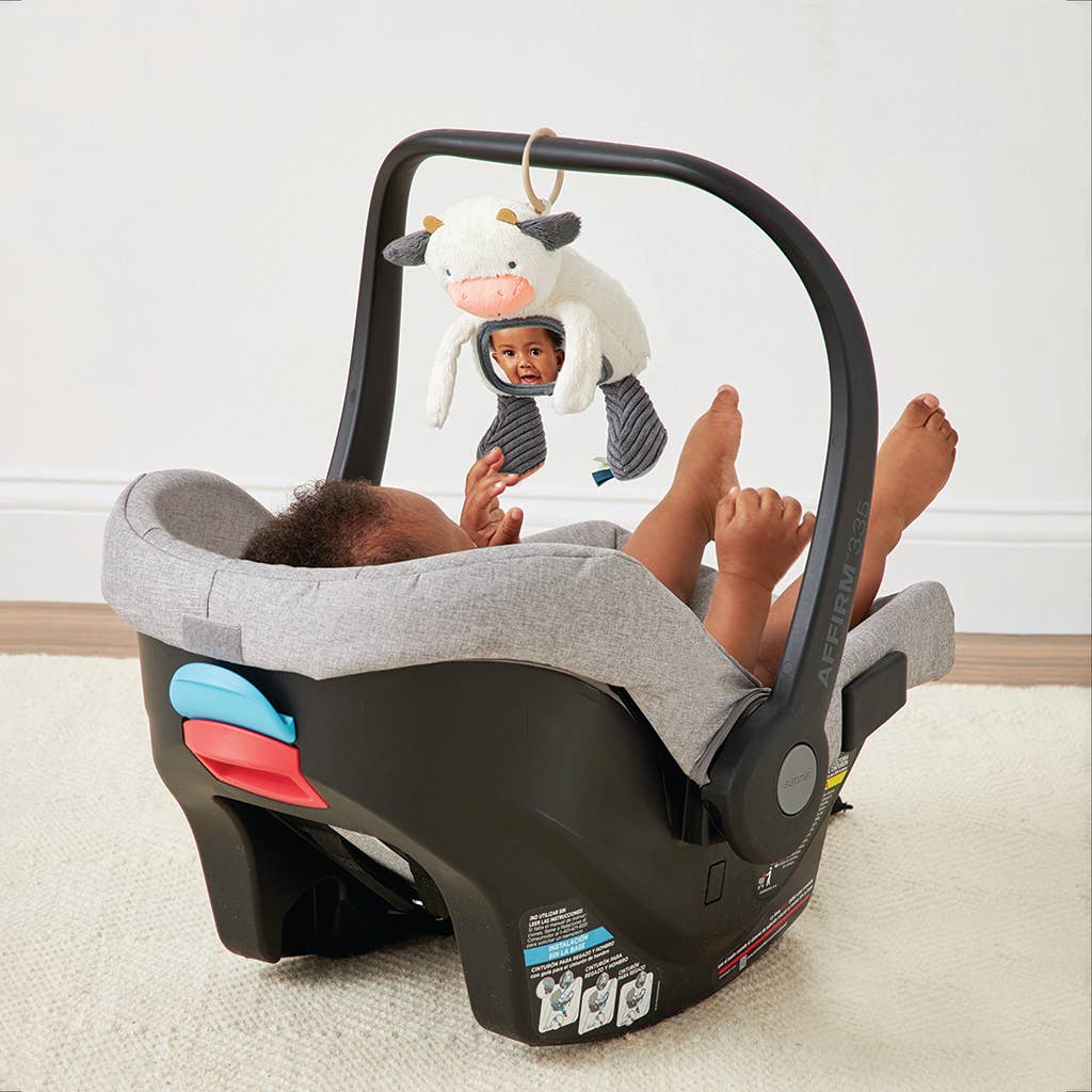 Carmen The Cow - Itzy Bitzy Mirror Travel + Tummy Time Toy