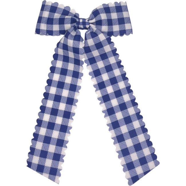 Gingham Long-Tail Bow