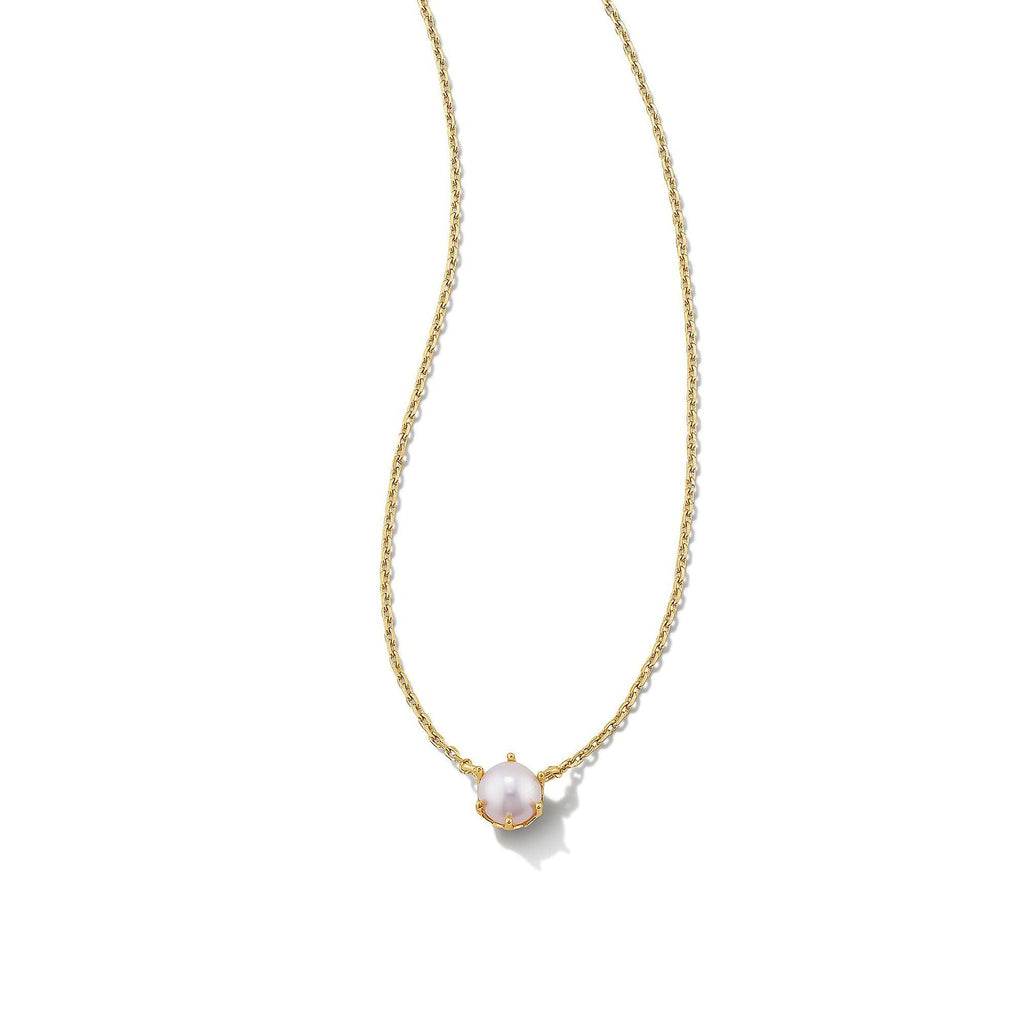 Kendra Scott Ashton Pearl Pendant Necklace Gold