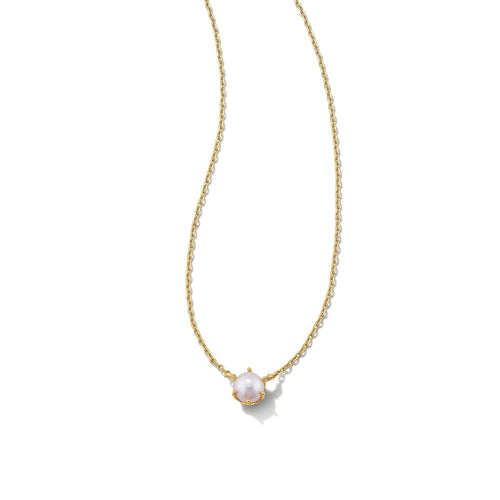Kendra Scott Ashton Pearl Pendant Necklace Gold
