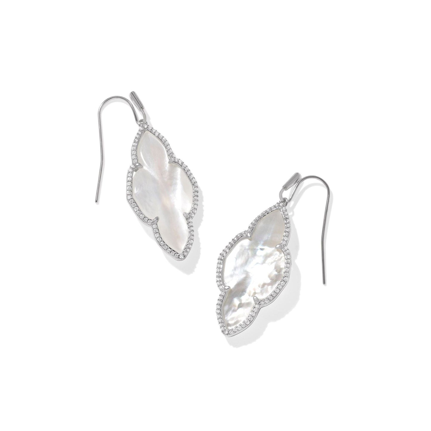 Abbie Pave Frame Drop Earrings