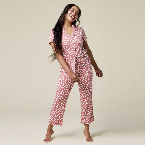 Sleep Soft Slim Notch Collar Capri PJ Set
