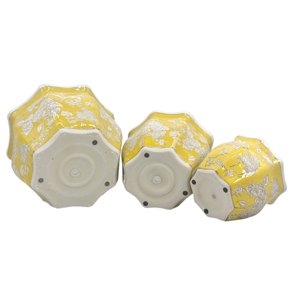 Ceramic Chinoiserie Planter Pots
