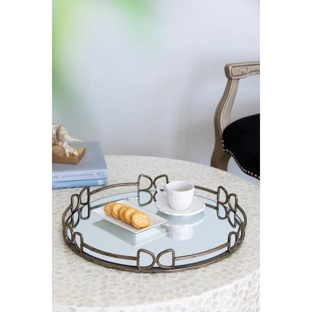 Round Mirror Tray - Large