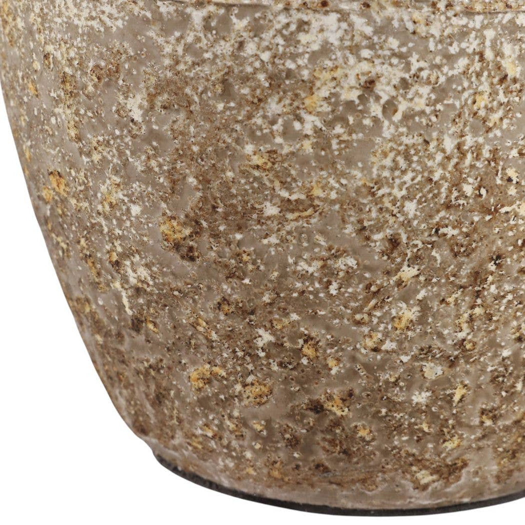 Decorative Vase - Brown/Gold Terracotta Bud Textured, 5.25 in.