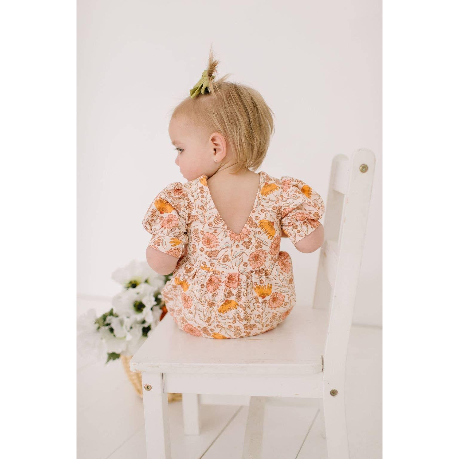 Ollie Jay Puffed Rosie Romper in Boho Floral
