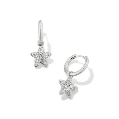 Jae Star Pave Huggie Earrings