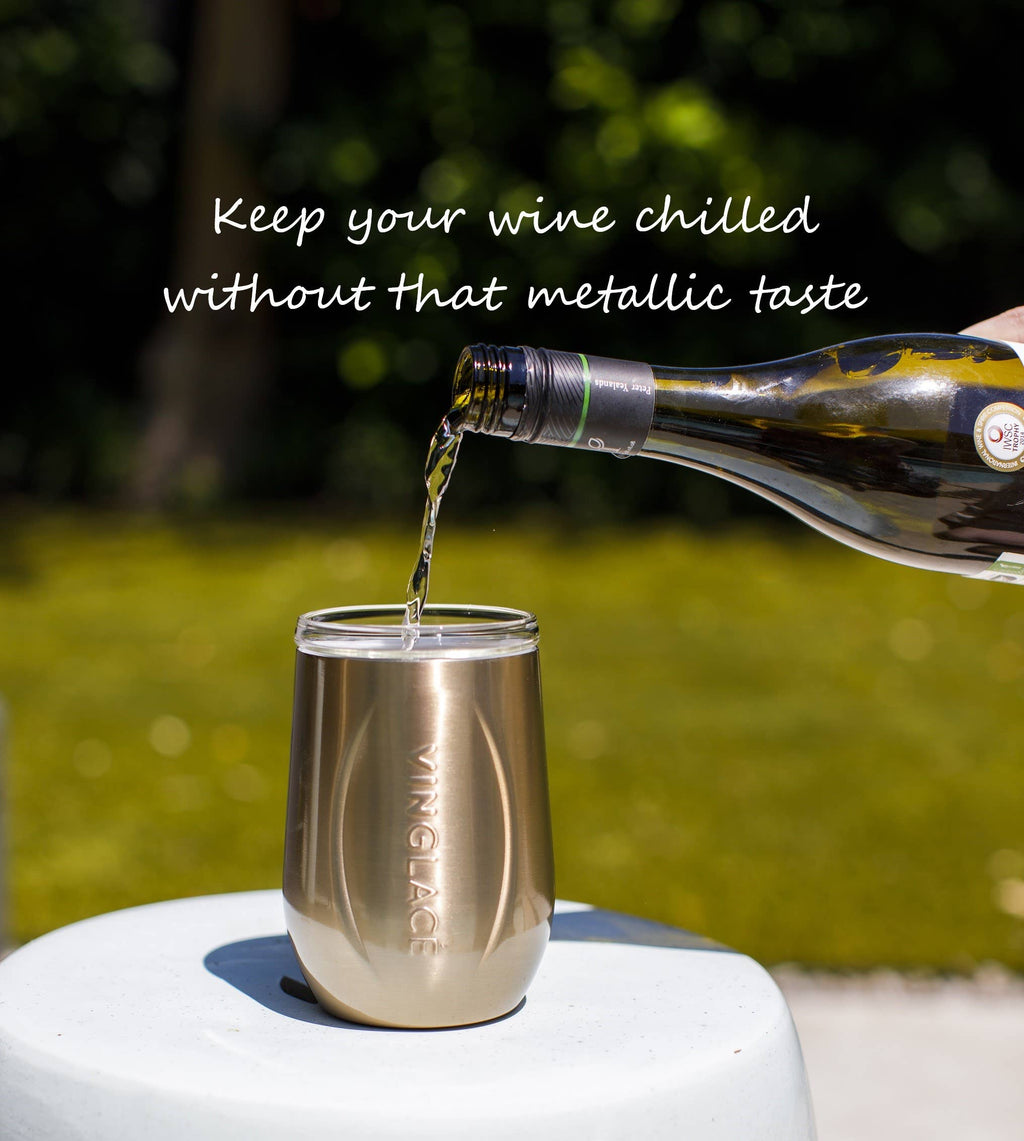 Copper Stemless Wine Glass