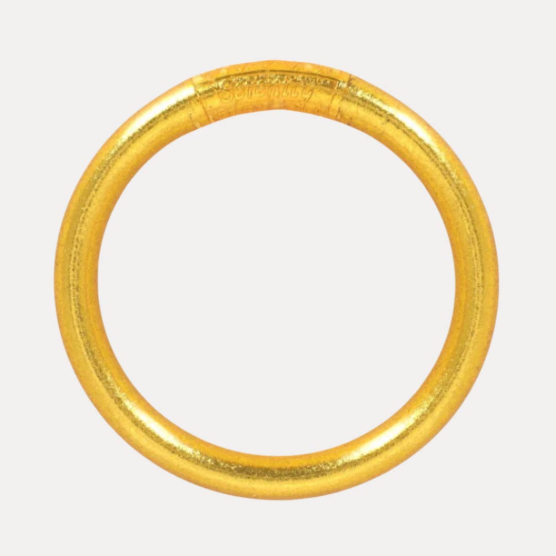 Gold Tzubbie All Weather Bangle® (AWB®) - Serenity Prayer