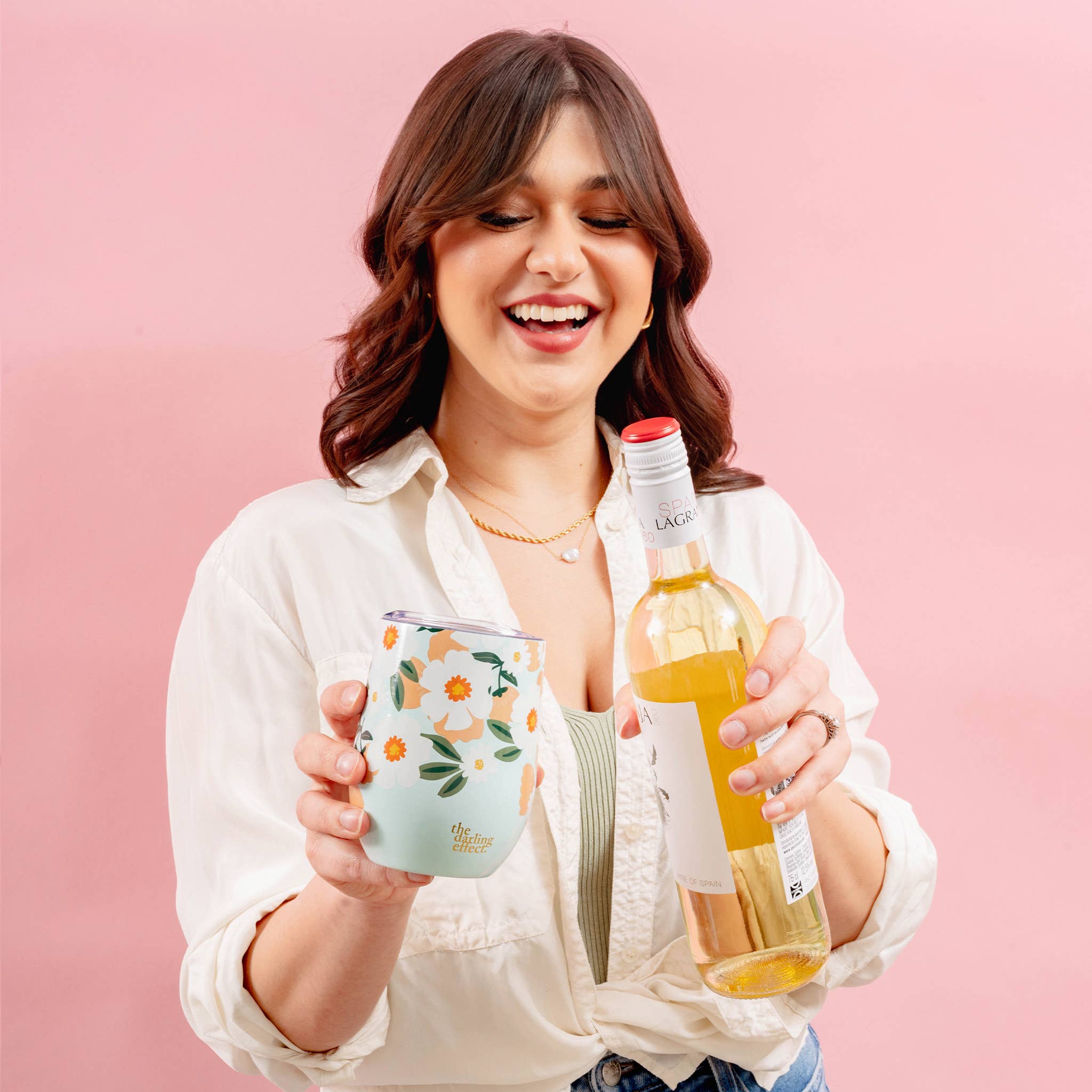 Wine Tumbler - Flower Talk