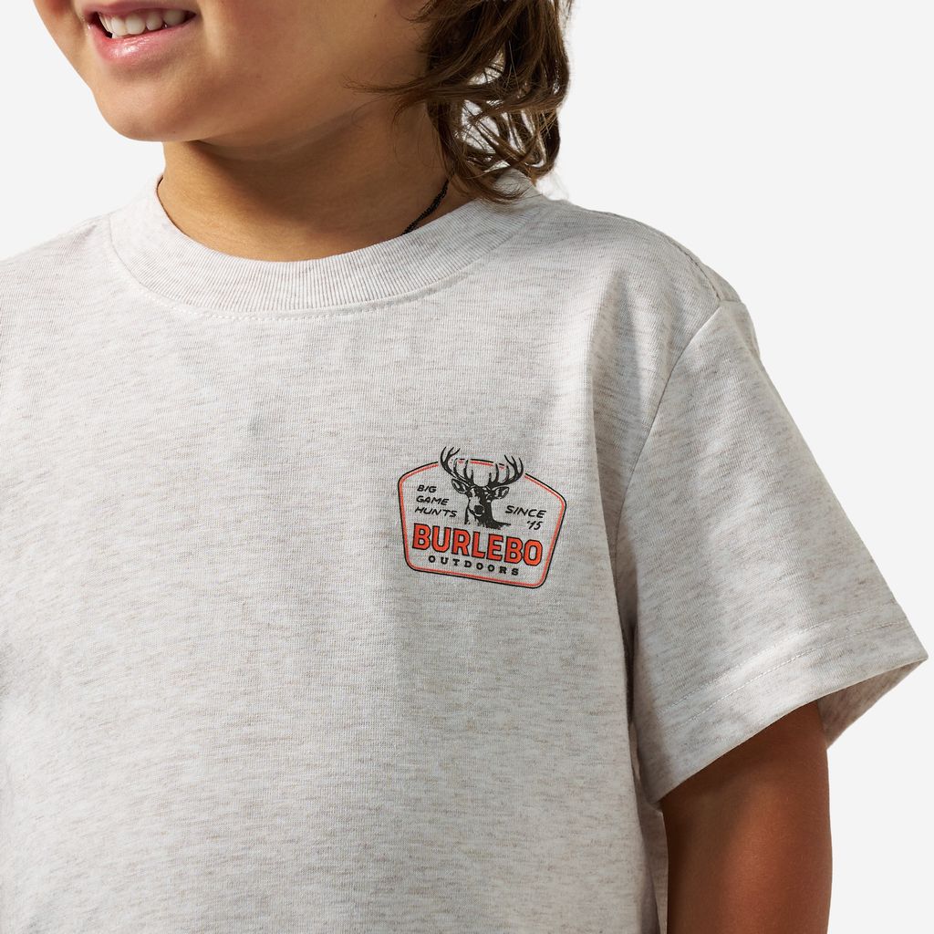 Burlebo Youth Short Sleeve Graphic Tees - Oatmeal