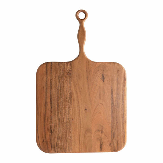 Acacia Wood Cheese/Cutting Board w/Handle