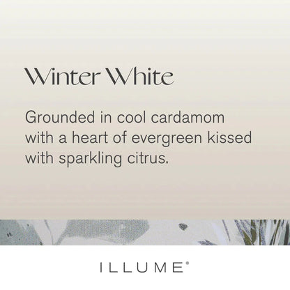 Winter White Radiant Glass Candles