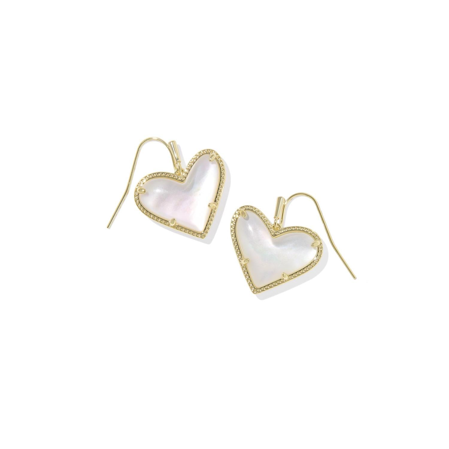 Ari Heart Statement Drop Earrings