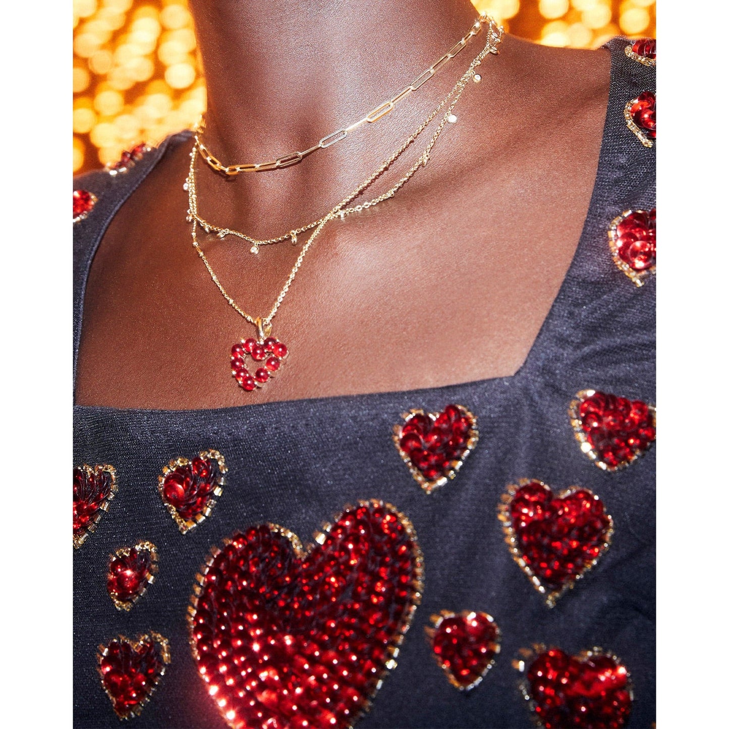Ashton Heart Short Pendant Necklace
