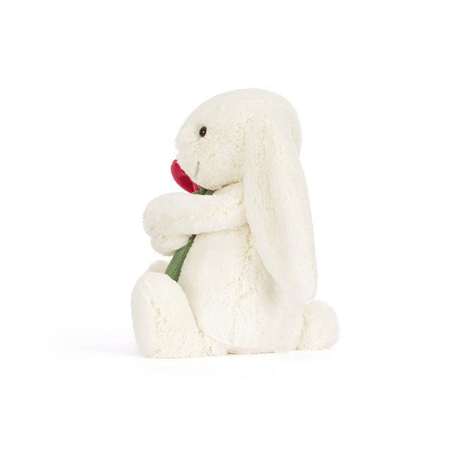 Cream Bunny with Rose – Lasting Impressions