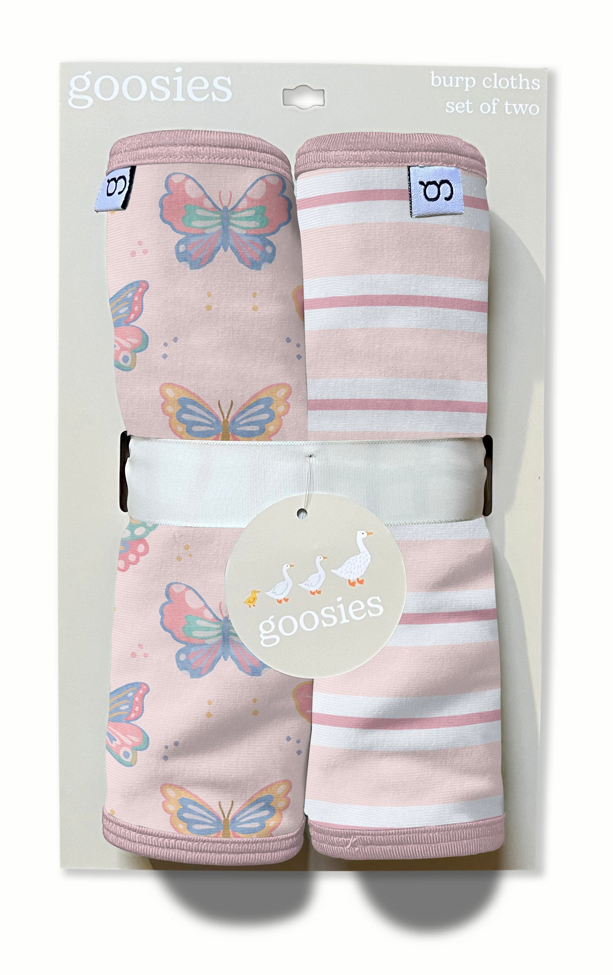 Burp Cloth Set, Butterfly Bliss