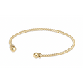 enewton classic gold 2mm bead cuff, gold