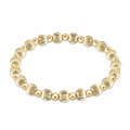 enewton dignity grateful pattern 6mm bead bracelet, gold