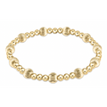 enewton dignity sincerity pattern 6mm bead bracelet, gold