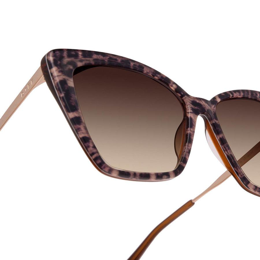DIFF EYEWEAR Becky II Black + Dark Smoke Polarized