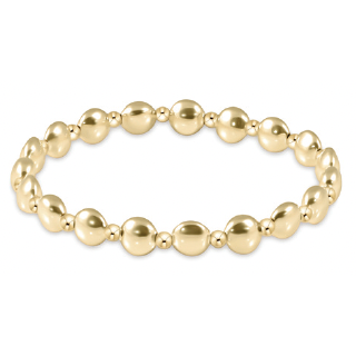 enewton honesty gold grateful pattern 6mm bead bracelet