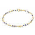 enewton hope joy pattern 2mm bead bracelet, bright blue